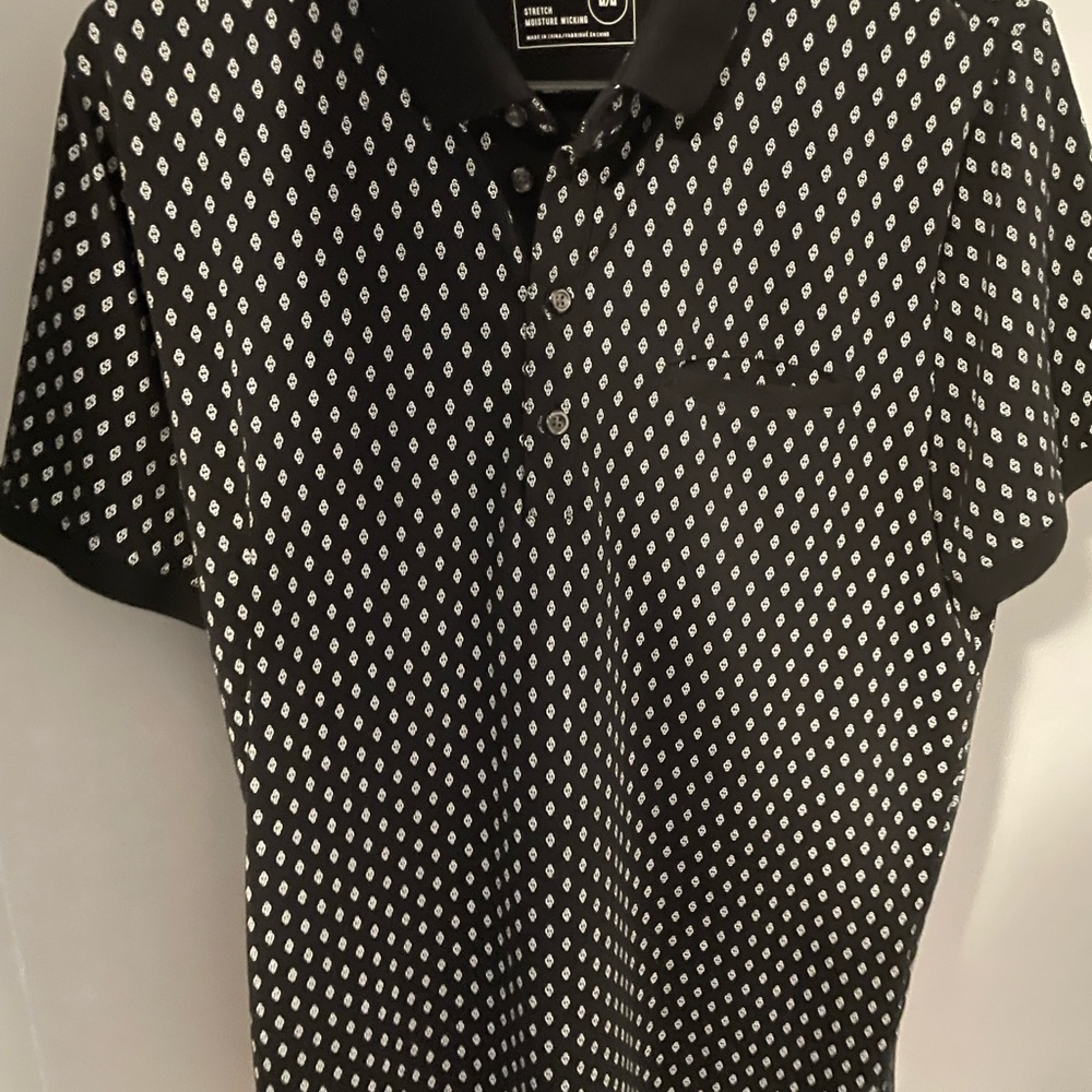 Original Penguin Black and White Polo Shirt